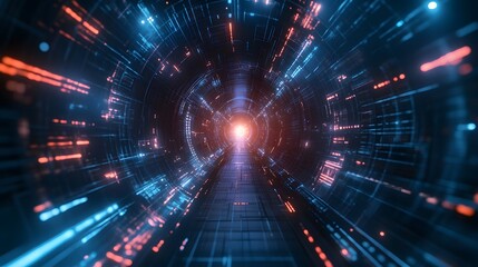 Obraz premium Abstract futuristic background. 