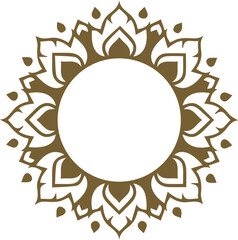 Beautiful flower art and mandala vector design