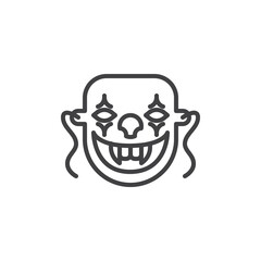 Halloween Party Mask line icon