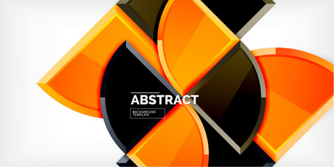 Triangle circles background. Vector Illustration For Wallpaper, Banner, Background, Card, Book Illustration, landing page