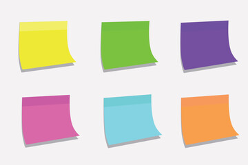 Stickers, stick papers, neon colors