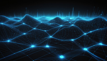 Obraz premium Abstract Data Technology Network Background.