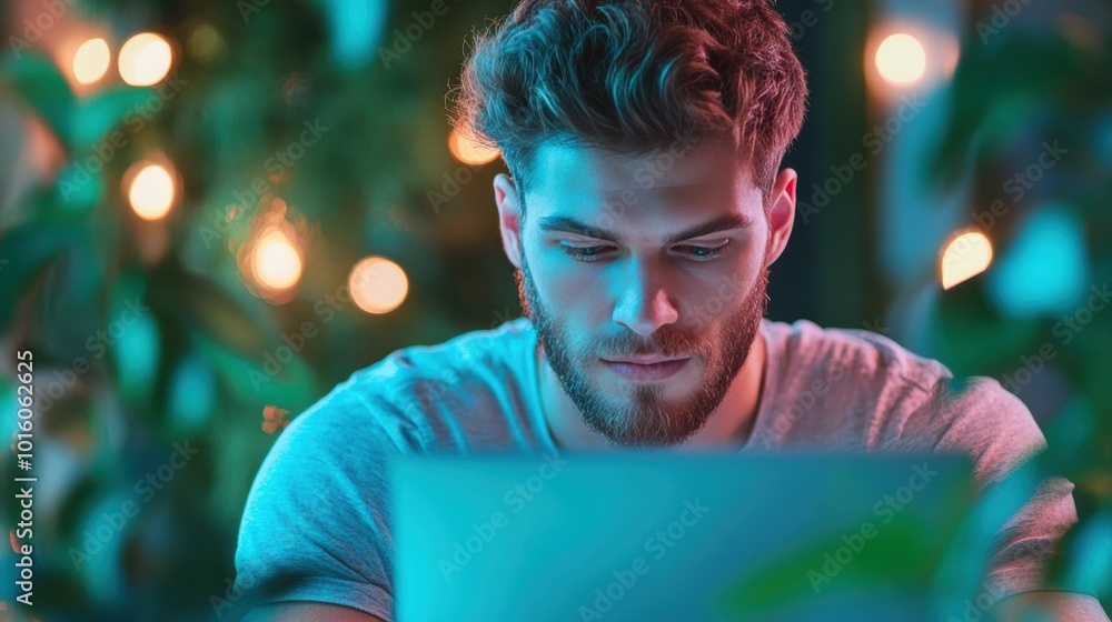 Poster an employee working diligently on a project, demonstrating commitment and contributing to overall te