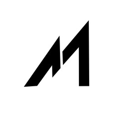 Simple letter M logo design,M template,icon M