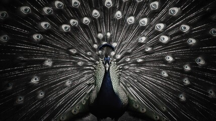 Peacock Feathers in Full Bloom