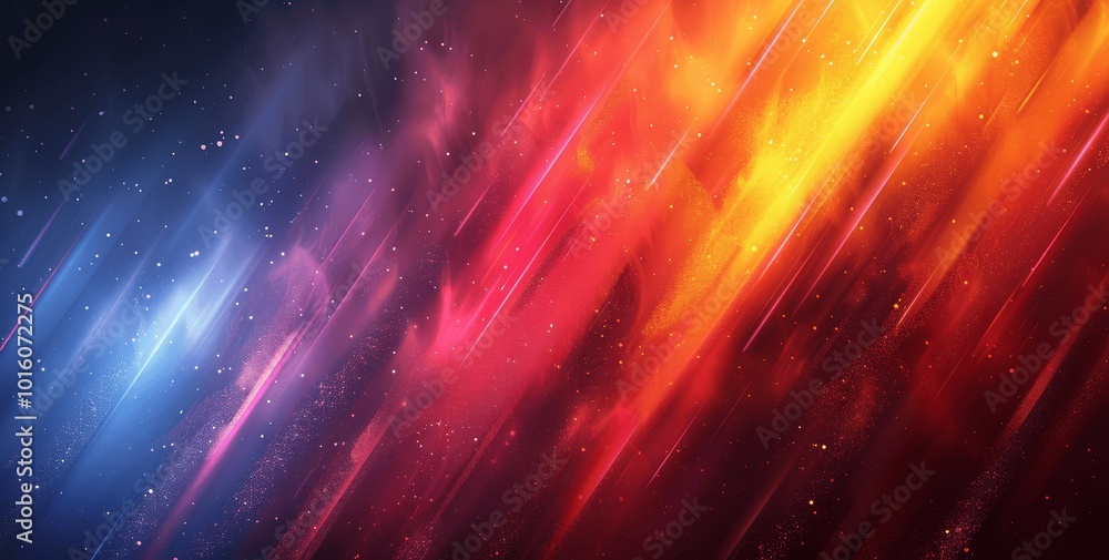 Poster dynamic psychedelic grainy gradient wave on black background