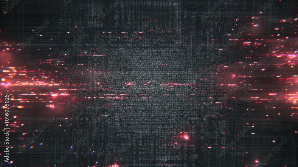 Poster abstract glitch noise texture background with pixelated effect, vhs distortion, digital color pixel 
