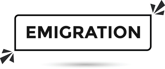 Emigration web banner templates. Vector Illustration 
