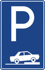 Parking, Stopping and Parking signs, Highway Signs, Highway Standard Traffic Signs Turkey (Turkish: Karayolları Standart Trafik İşaret Levhaları, Duraklama ve Park Etme İşaretleri, Park Yeri)