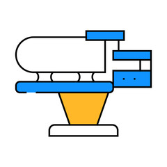 steam generator heated table line icon vector. steam generator heated table sign. isolated symbol illustration