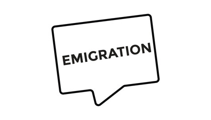 Emigration web banner templates. Vector Illustration 
