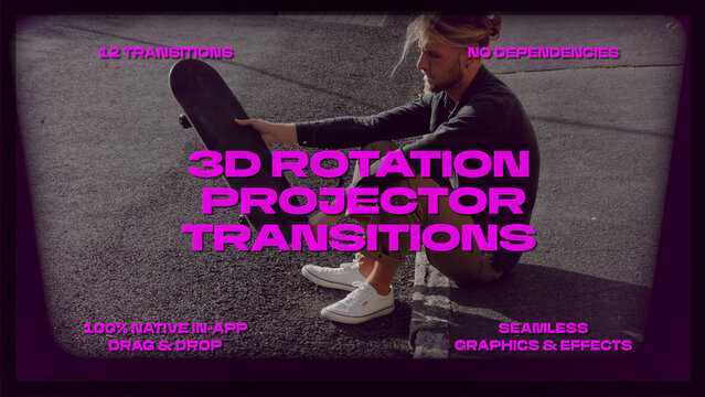 3D Rotation Projector Transitions