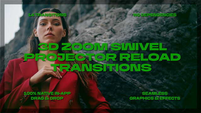 Projector Reload Rotation 3D Swivel Zoom Transitions