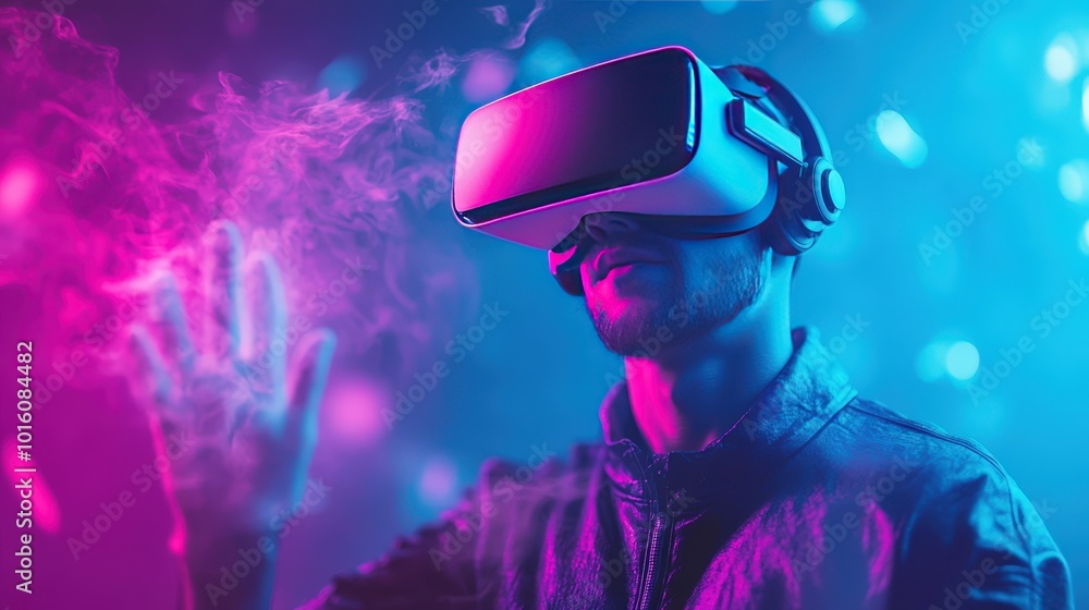 Poster creating vr content: analyze the process of creating virtual reality content.