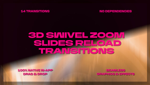 Slides Reload Rotation 3D Swivel Zoom Transitions