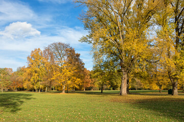 Hamburg Stadtpark in autumn