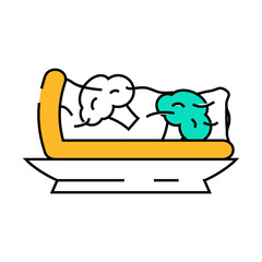 broccoli casserole line icon vector. broccoli casserole sign. isolated symbol illustration