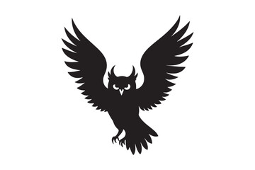 Obraz premium Owl silhouette vector illustration