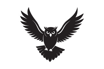 Fototapeta premium Owl silhouette vector illustration