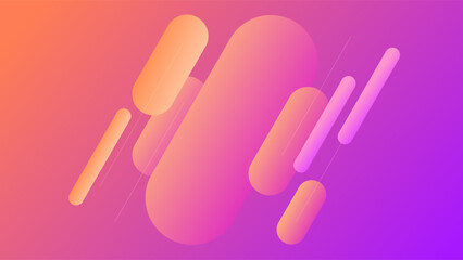 ABSTRACT BACKGROUND ELEGANT GRADIENT ORANGE PURPLE SMOOTH LIQUID COLORFUL DESIGN WITH GEOMETRIC SHAPES VECTOR TEMPLATE GOOD FOR MODERN WEBSITE, WALLPAPER, COVER DESIGN 