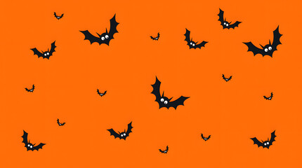 halloween background with bats