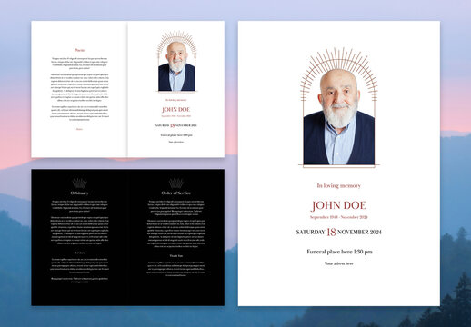 Minimal Orbituary Print Set