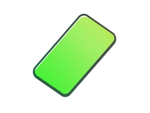 a green rectangle with black outline