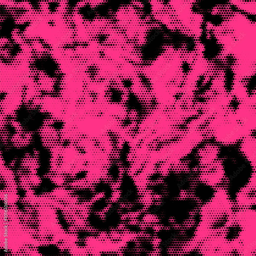 Poster monochrome printing raster. abstract vector halftone background.