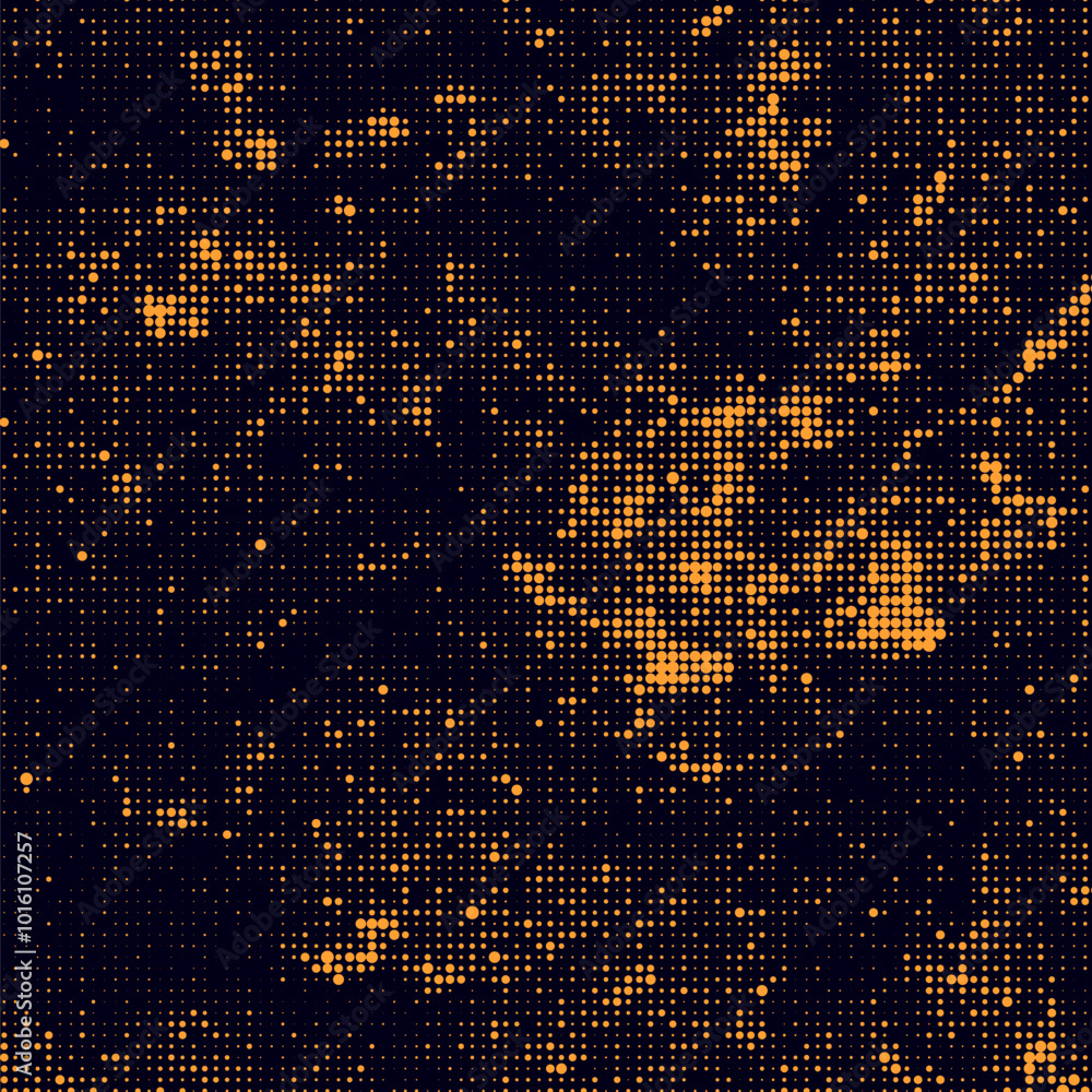Aufkleber halftone background. abstract illustration of round particles. the dots form shapeless images. vecto