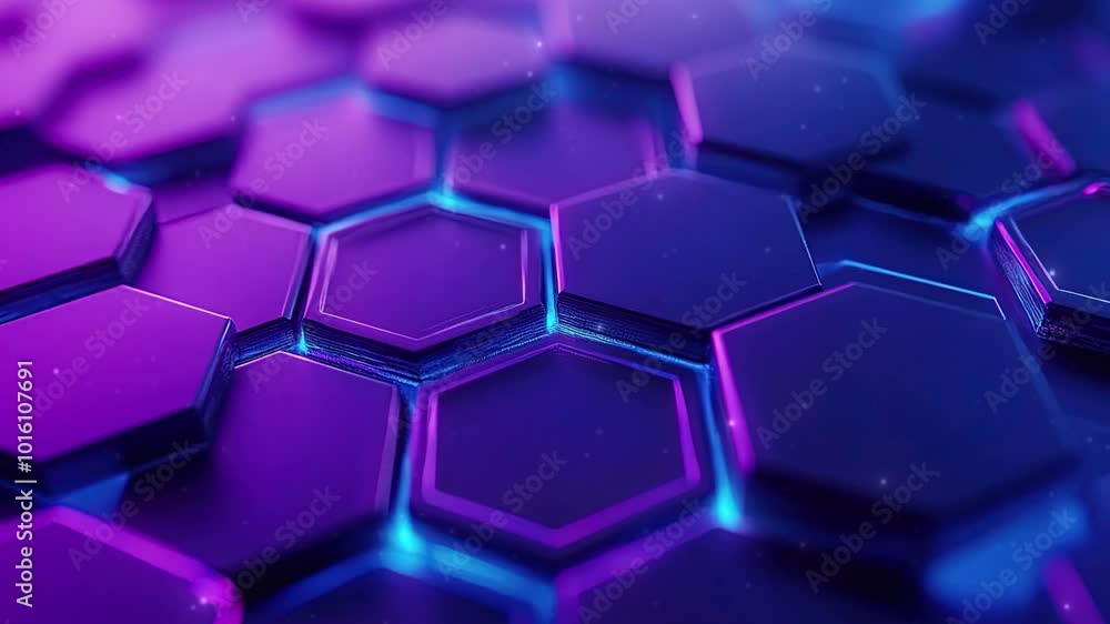 Poster abstract background with a hexagonal pattern. digital technology concept of science or medical resea