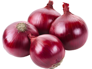 a group of red onions