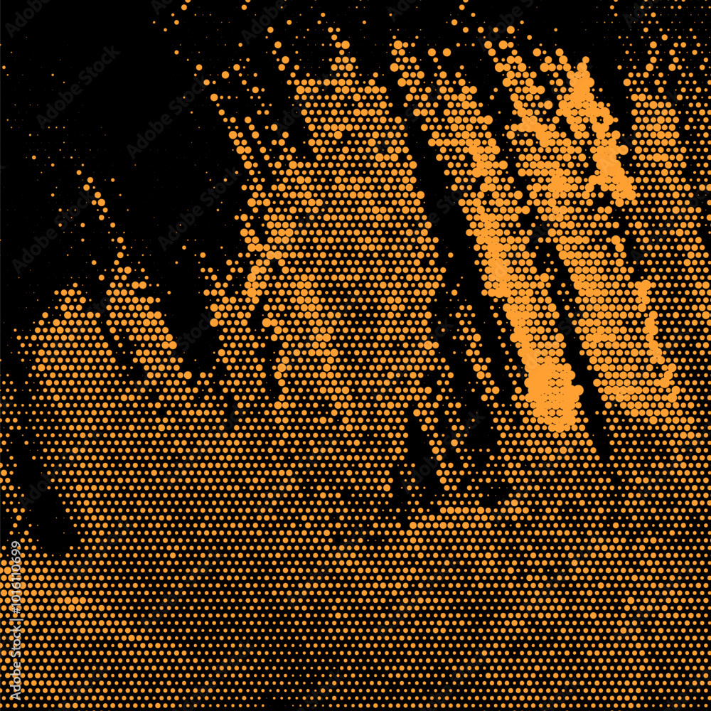 Poster an abstract background consisting of round particles. a simple expressive illustration. halftone bac
