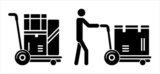 Hand Truck Icon M_2406001