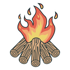 Bonfire Illustration
