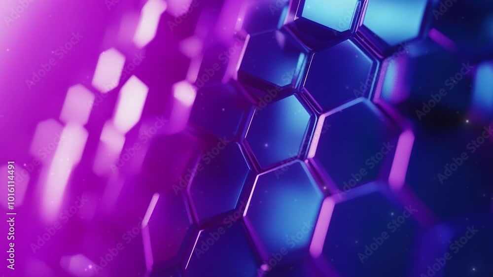 Poster abstract background with a hexagonal pattern. digital technology concept of science or medical resea