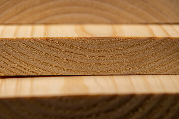 edged board made of pine wood for construction works