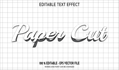 Paper Cut Editable Text Effect