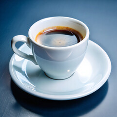Fototapeta premium cup of cappuccino. coffee, cup, drink, espresso, beverage, cafe, white, hot, caffeine, breakfast, black, brown, mug, isolated, morning, aroma, food, saucer, cappuccino, break, closeup, fresh, dark, li