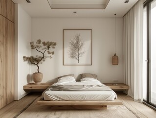 Minimalist Bedroom Design with Natural Elements