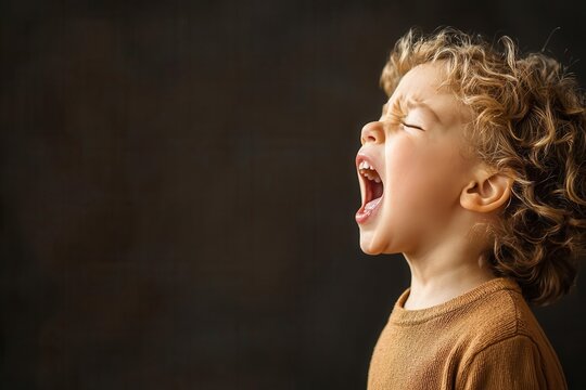 Bawling with loud wailing sounds, often uncontrollable and expressing overwhelming emotions, crying, bawling