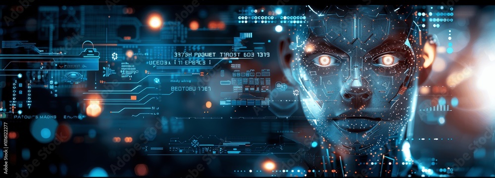 Poster futuristic ai and robotics integration in industry 4.0: machine learning, data exchange, and advance