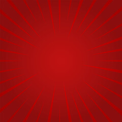 赤色のサンバーストのイラスト