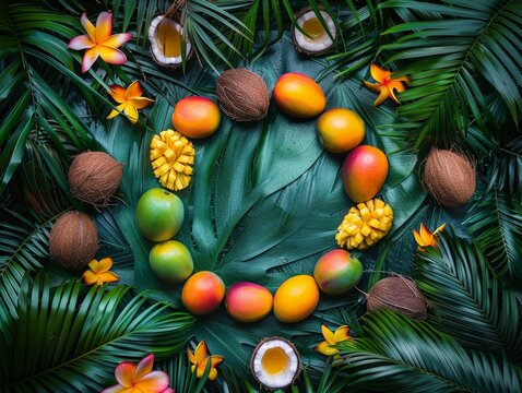 Tropical Fruit Arrangement