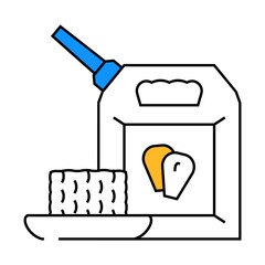 biofuel corn line icon vector. biofuel corn sign. isolated symbol illustration