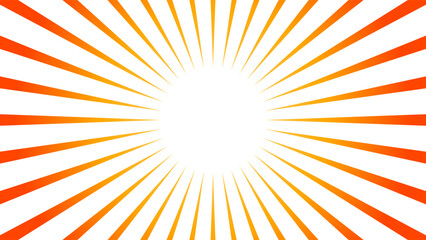 太陽のようなグラデーションのサンバーストのイラスト