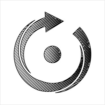 Spin Icon, Rotation Icon, Circular Spinning Icon