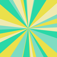 カラフルなサンバーストのイラスト