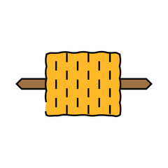 corn stick line icon vector. corn stick sign. isolated symbol illustration