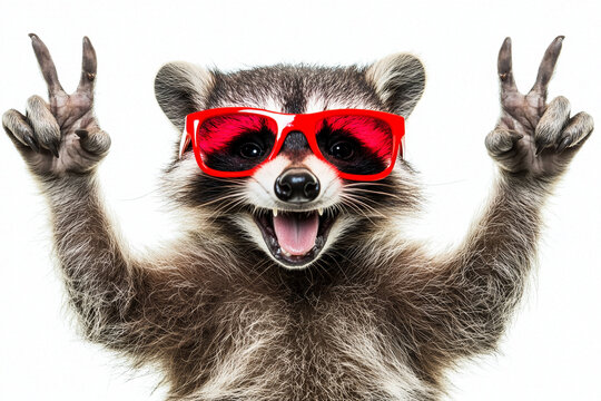 Hello Funny Racoon Hilarious Racoon
