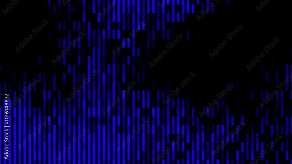 Poster blue color rectangular shapes complex design abstract pattern black geometrical background